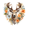 Replacement dirndl deer antlers deer