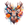 Replacement dirndl deer antlers deer