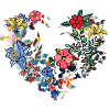 Flower Heart, Flowers,Floral, Flower