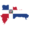 Dominican replica map flag