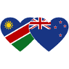 Tunisie Nouvelle-Zélande Flag Heart