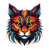 Cat Portrait Head