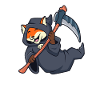 Cute Fox Grim Reaper