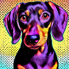 Dachshund Pop Art
