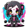 Futuristic Zombie Girl