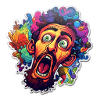 Crazy Sticker Motif