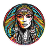 Tribal woman psychedelic