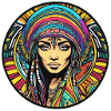 Tribal Girl Psychedelic