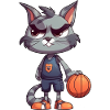 Basketball Katze