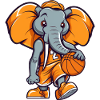 Basketball Player Elephant