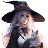 Anime-style witch