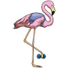 Flamingo Bodybuilder Dumbbell Bodybuilding