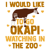 Okapi in harmony with nature
