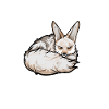 Drawing of an Afghan fox