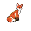 Drawing of a red fox