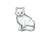 Drawing of an arctic fox