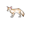 Drawing of a pale fox
