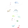 Stars,Dinosaur,Sleep Shirt,Illustration,Star