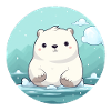 mignon petit ours polaire