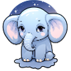 Bébé éléphant Kawaii