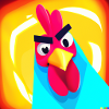 "Majesté Bleue: Le Coq Courageux