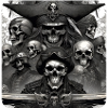 Pirates with skulls