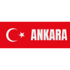 Ankara City in Turkish Flag