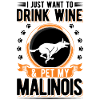 Malinois und Wein Belgischer Schäferhund