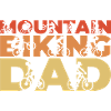 Funny mountain biker father