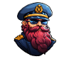 Sailor with beard