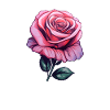 Rose Pastellfarbe Pink