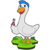 Ciseaux de coiffeur de canard