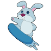 Rabbit Snowboarder Snowboard