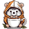Hedgehog tea time