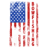 Bogenfischen USA Amerika Flagge Bogenjäger