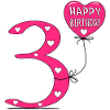 3 Anniversaire Joyeux anniversaire