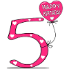 5 Anniversaire Joyeux anniversaire