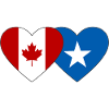Canada Somalia Flag Heart