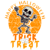 Halloween Design Creepy Skeleton Design