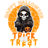 Halloween Design gruseliges Skelett Design
