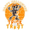 Halloween Design Creepy Skeleton Design