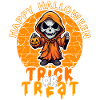Halloween Design Creepy Skeleton Design