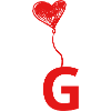 Letter g heart