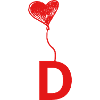 Letter of heart