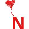 Letter n heart