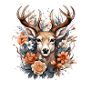 Replacement dirndl deer antlers deer