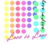 love is love,LGBT,Regenbogen,bunt,Punkte
