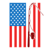 Drapeau de Fishing USA