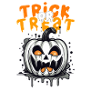 Halloween Design Creepy Pumpkin Design