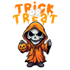 Halloween Design Creepy Skeleton Design